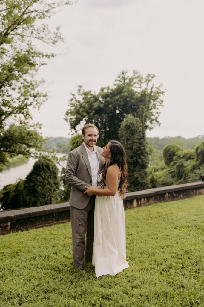 Classy engagement photos at the Bleak House