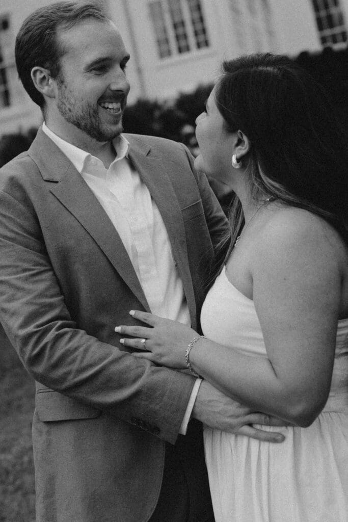 Elegant engagement photos at the Bleak House