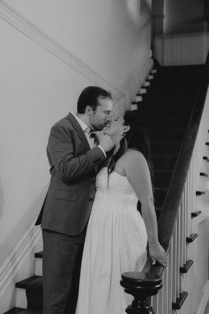 classic engagement photos inside of bleak house