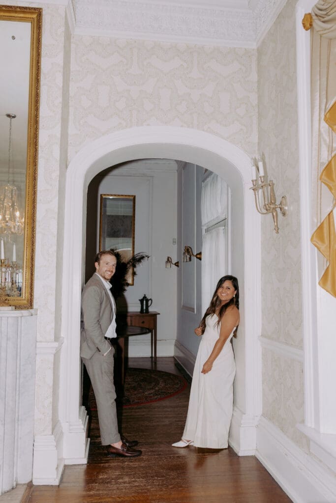 engagement session at the bleak house