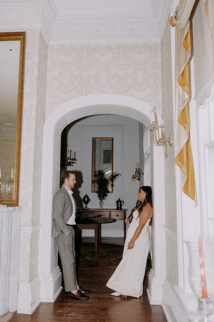 Moody engagement photos at the Bleak House