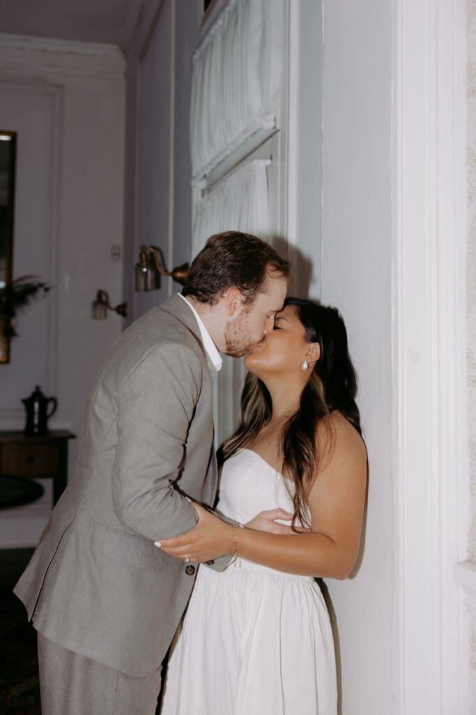indoor engagement photos at the bleak house knoxville tennessee