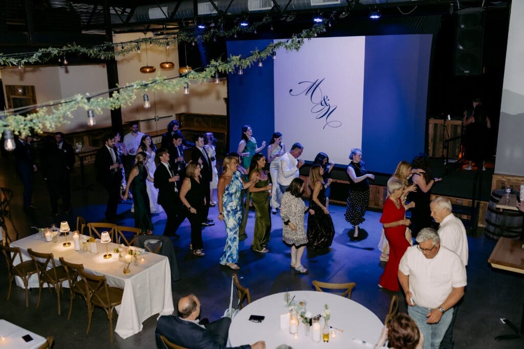 highland brewing wedding reception dance party