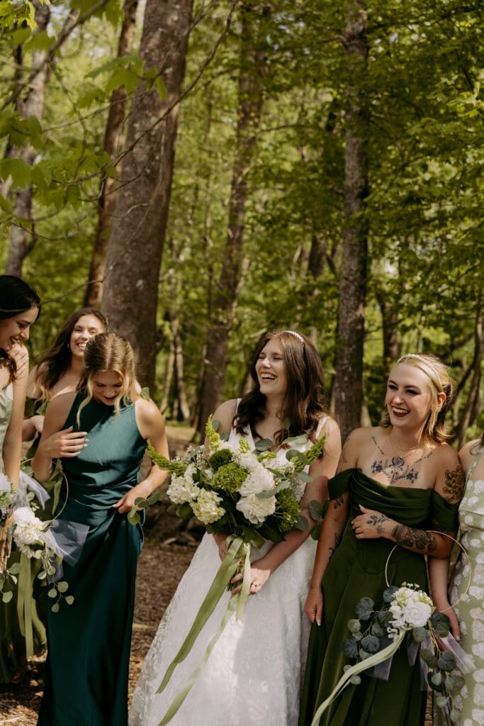 Candid wedding moments in Asheville North Carolina
