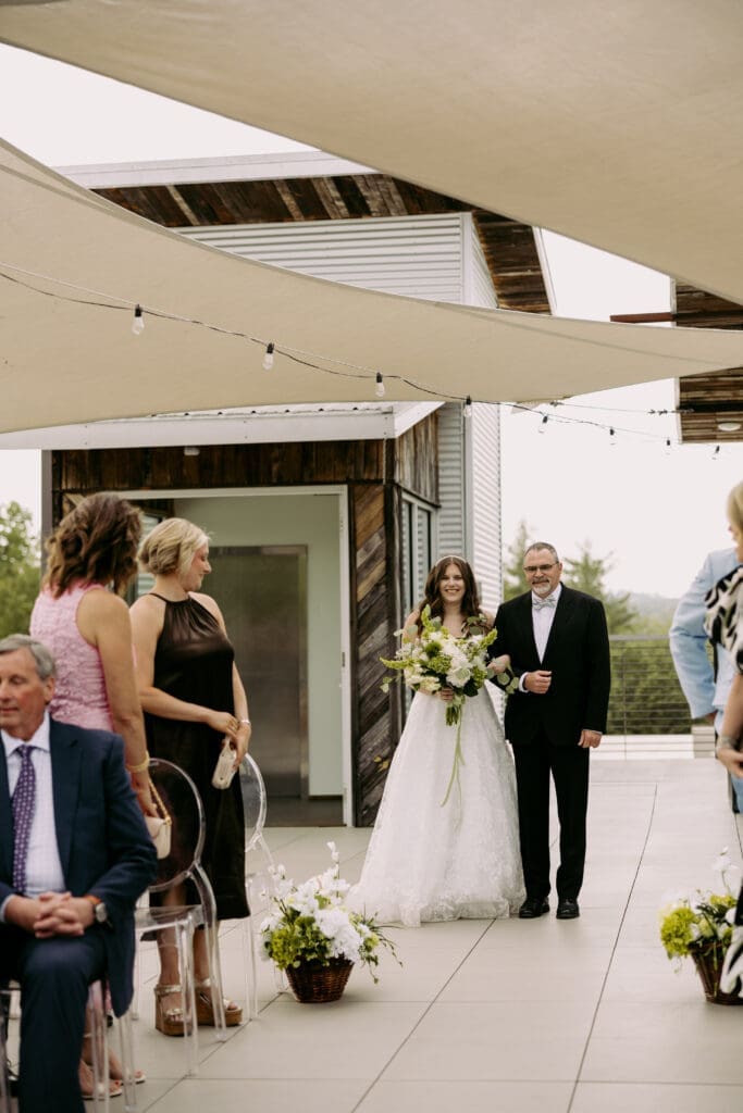 highland brewing asheville wedding ceremony