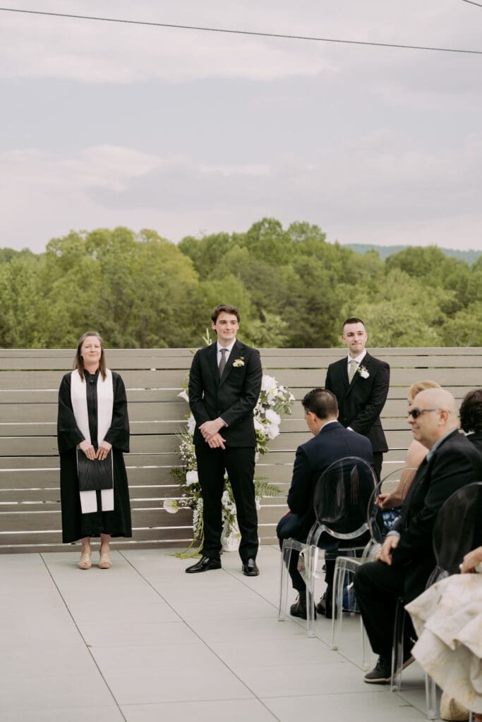 highland brewing asheville brewery wedding ceremony