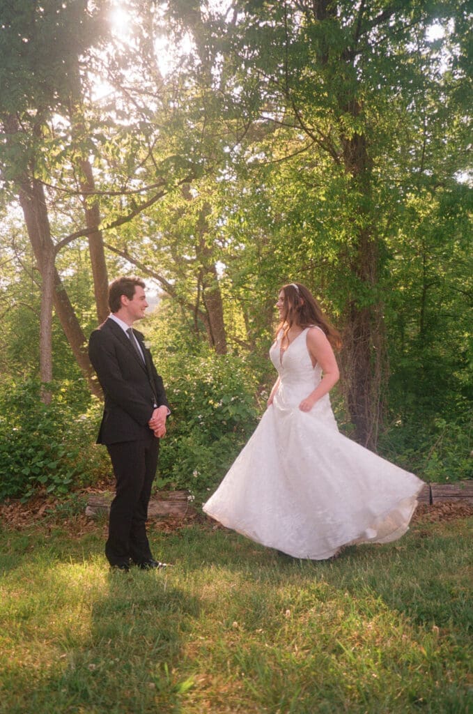 bride and groom movement film based