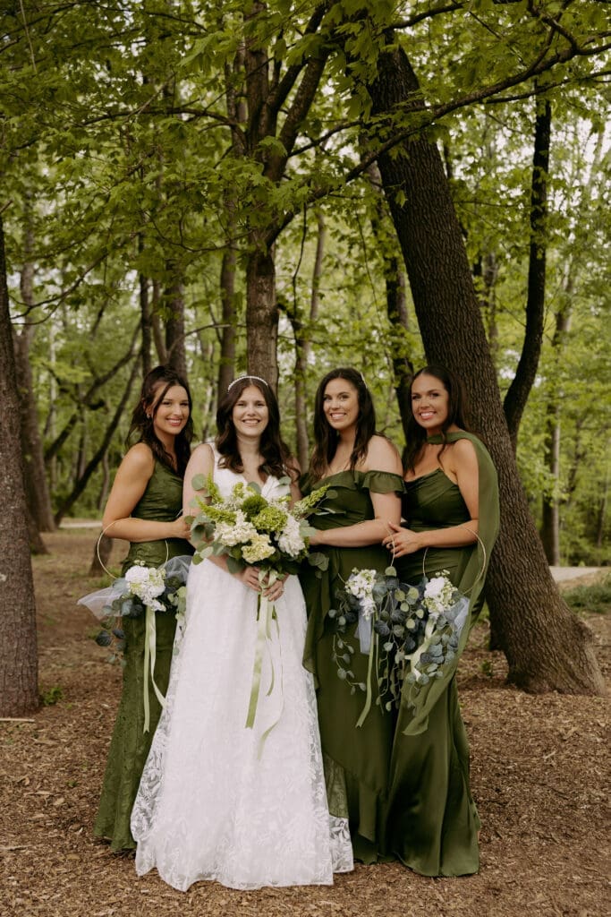highland brewing bridesmaids portraits
