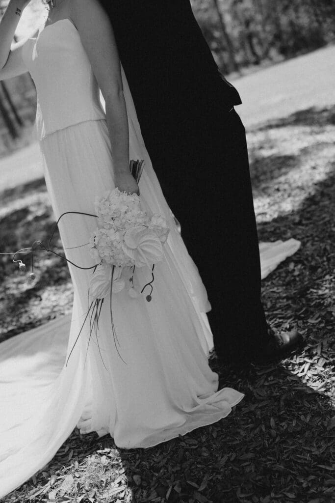 timeless bride and groom portrait 