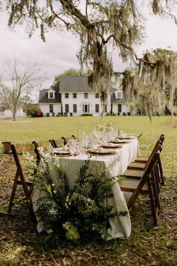southern lowcountry reception tables