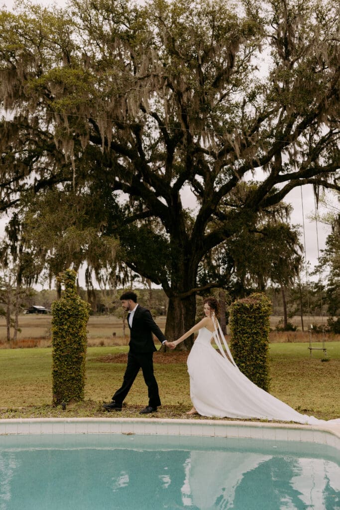 italy inspired bride and groom portraits at pine creek place charleston sc 