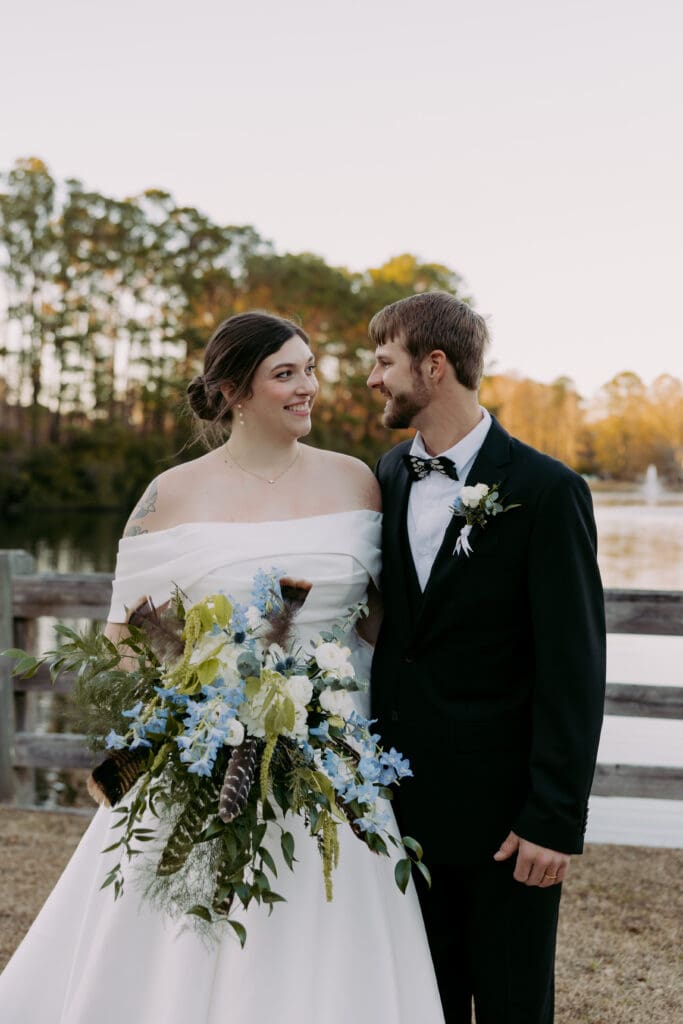 pepper pavilion bride and groom