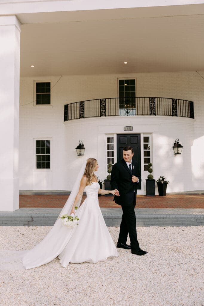timeless wedding photography at twin fields estate venue in pinehurst north carolina