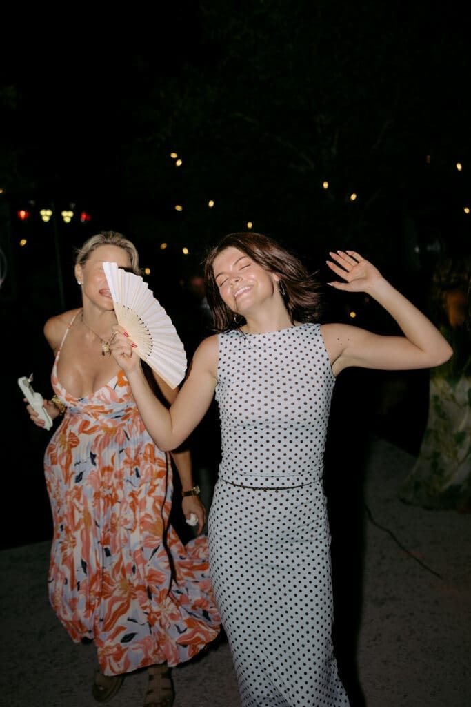 guests dancing at reception